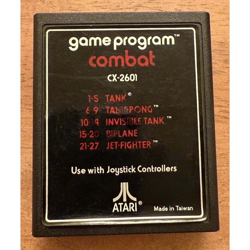 Atari 2600 Game Program‎ Combat CX-2601 Video Game Only Working